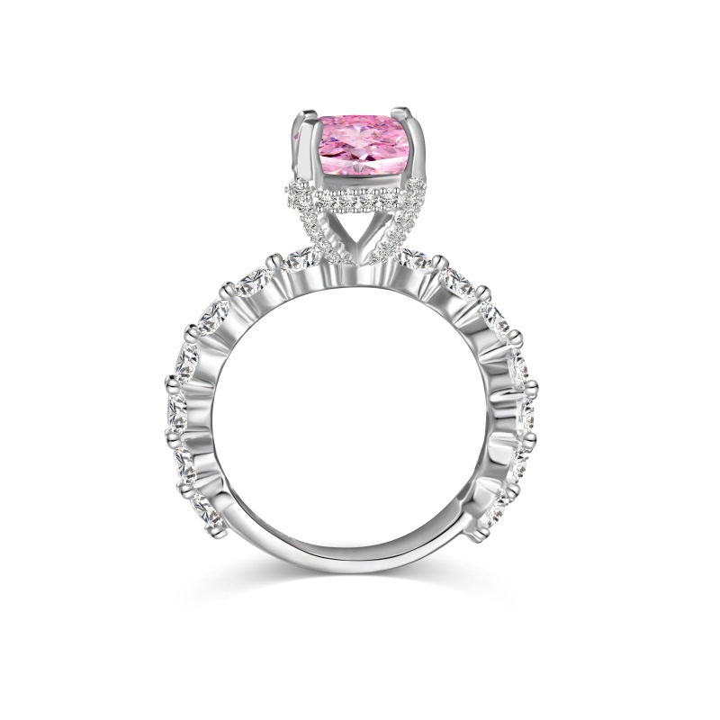 925 Sterling Silver 8A Cubic Zirconia Ring - Image 3