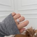 925 Sterling Silver White Zirconia Ring