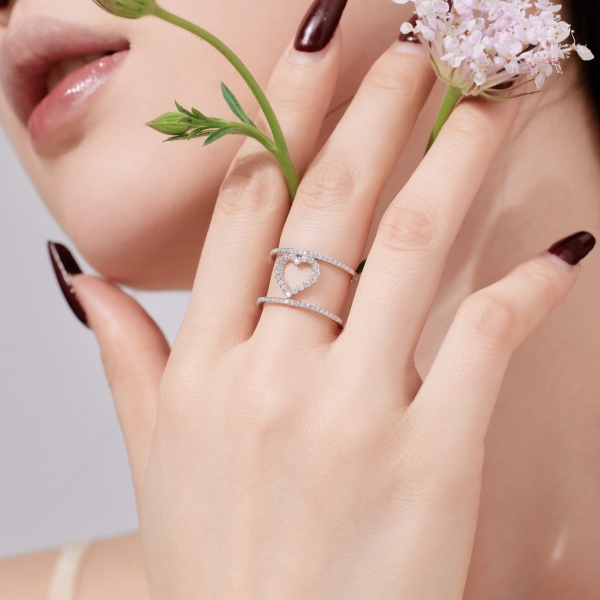 925 Sterling Silver Cubic Zirconia Ring - Image 5