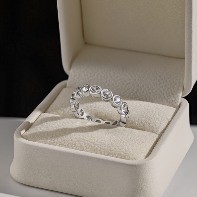 925 Sterling Silver White Cubic Zirconia Ring - Image 2