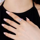 925 Sterling Silver 8A Cubic Zirconia Ring