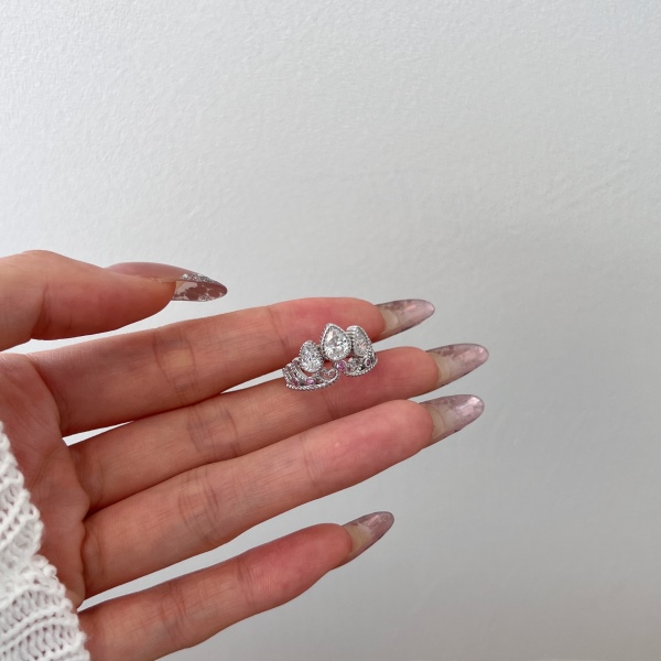 925 Sterling Silver Pear Cut Ring - Image 5