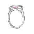 925 Sterling Silver Cubic Zirconia Heart Ring