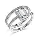 925 Sterling Silver Cubic Zirconia Ring