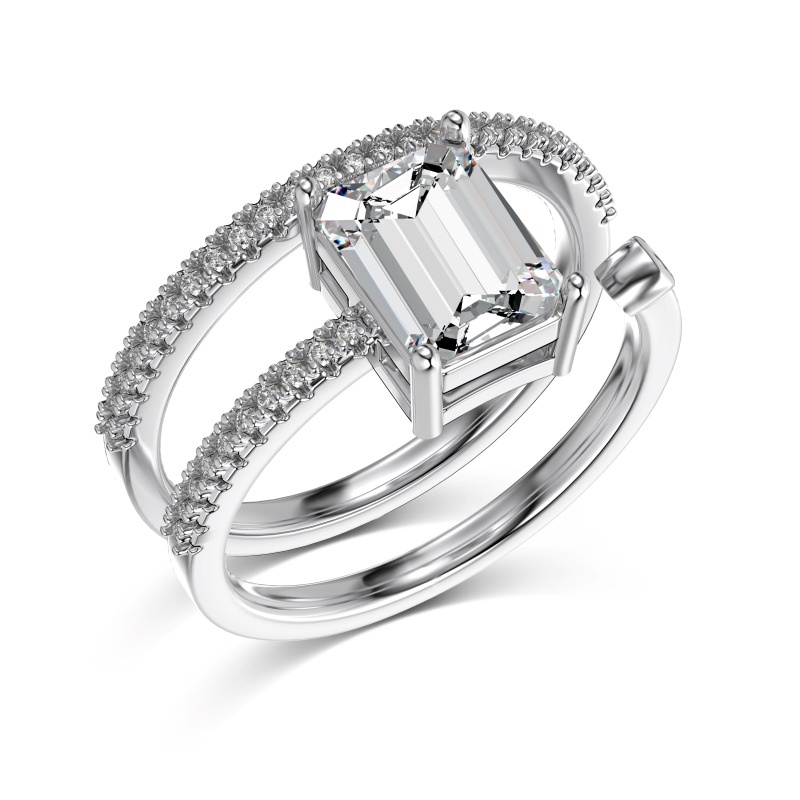 925 Sterling Silver Cubic Zirconia Ring