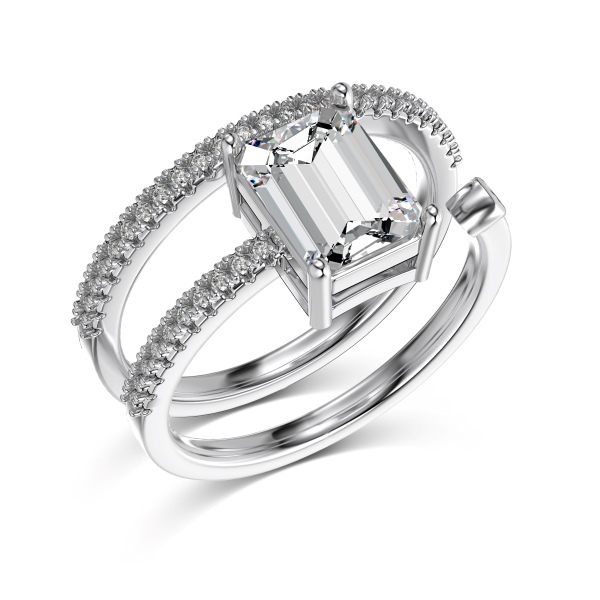 925 Sterling Silver Cubic Zirconia Ring - Image 4