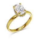 925 Sterling Silver White Gold Plated Round Cubic Zirconia Ring