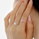 925 Sterling Silver 5A Cubic Zirconia Heart Ring