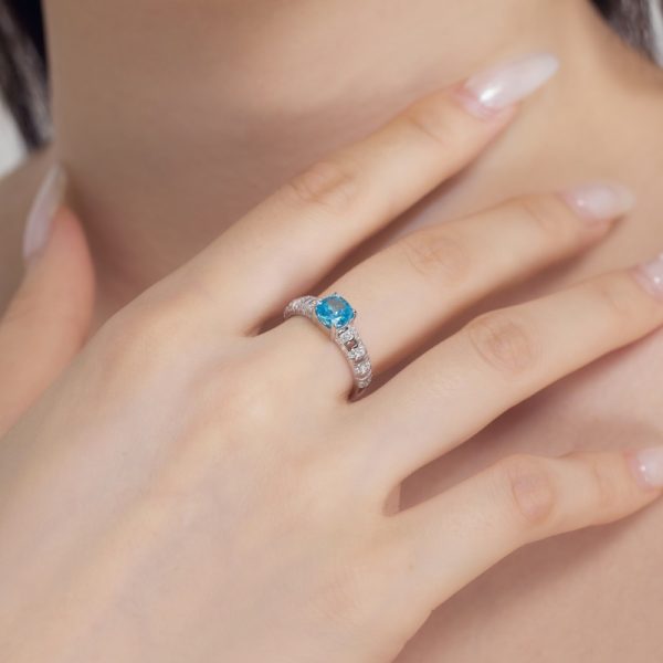 925 Sterling Silver 8A Cubic Zirconia Ring