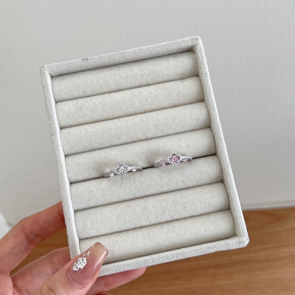 925 Sterling Silver White Cubic Zirconia Ring - Image 5