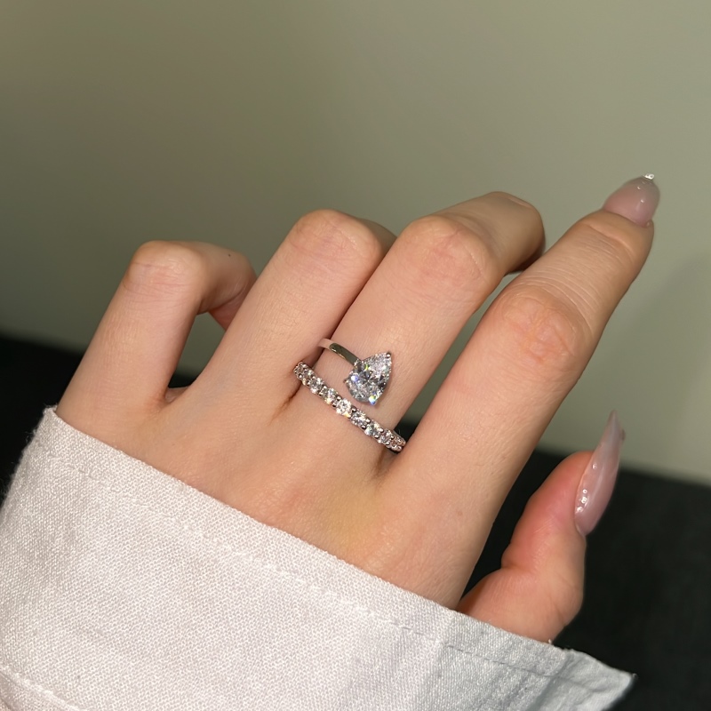 925 Sterling Silver Cubic Zirconia Ring - Image 2