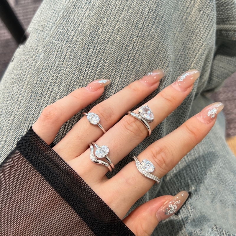 925 Sterling Silver Cubic Zirconia Ring - Image 3