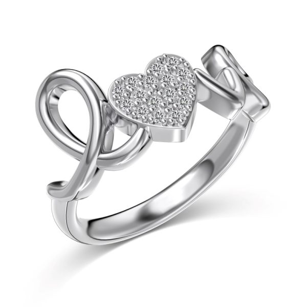 925 Sterling Silver Cubic Zirconia Ring