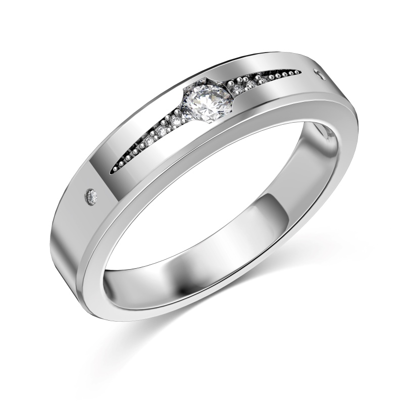 925 Sterling Silver White Cubic Zirconia Ring - Image 2