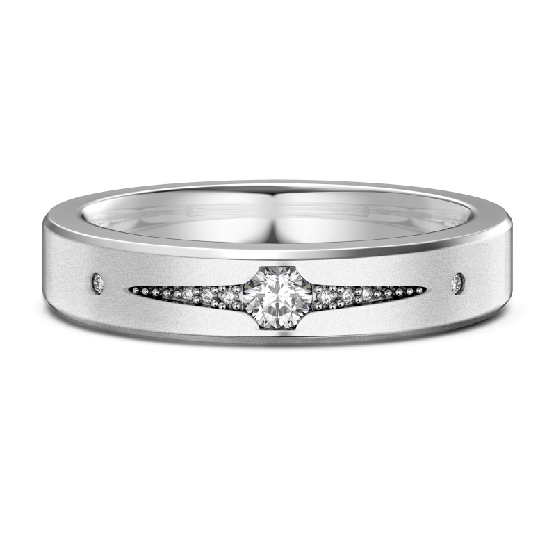 925 Sterling Silver White Cubic Zirconia Ring - Image 3