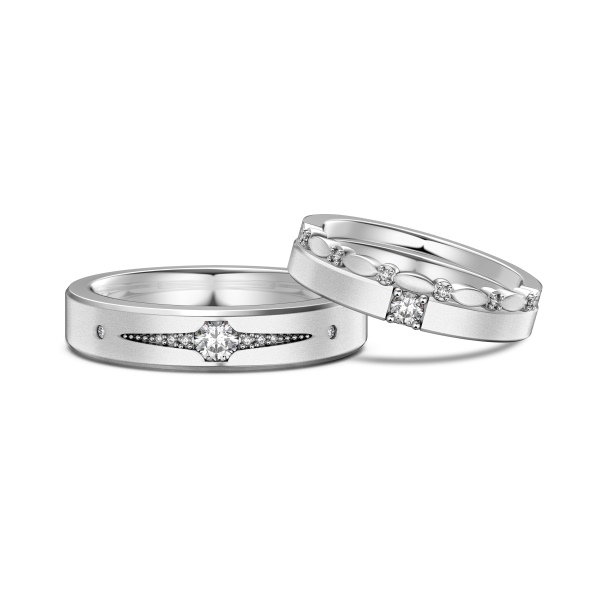 925 Sterling Silver White Cubic Zirconia Ring - Image 4
