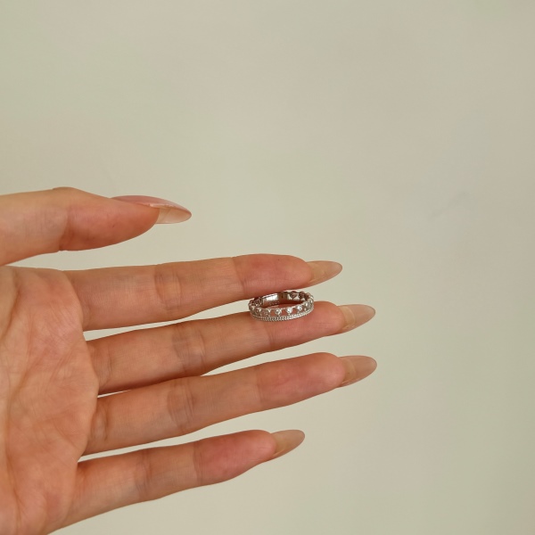 925 Sterling Silver 5A Cubic Zirconia Ring - Image 5