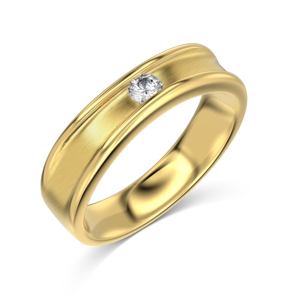 925 Sterling Silver 18K Gold Plated Cubic Zirconia Ring - Image 4