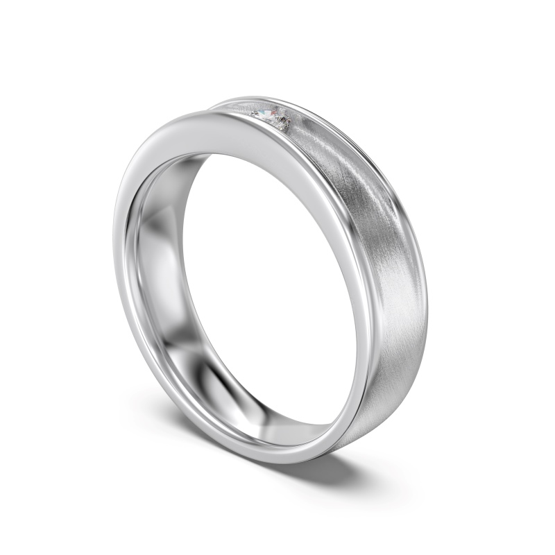 925 Sterling Silver White Cubic Zirconia Ring