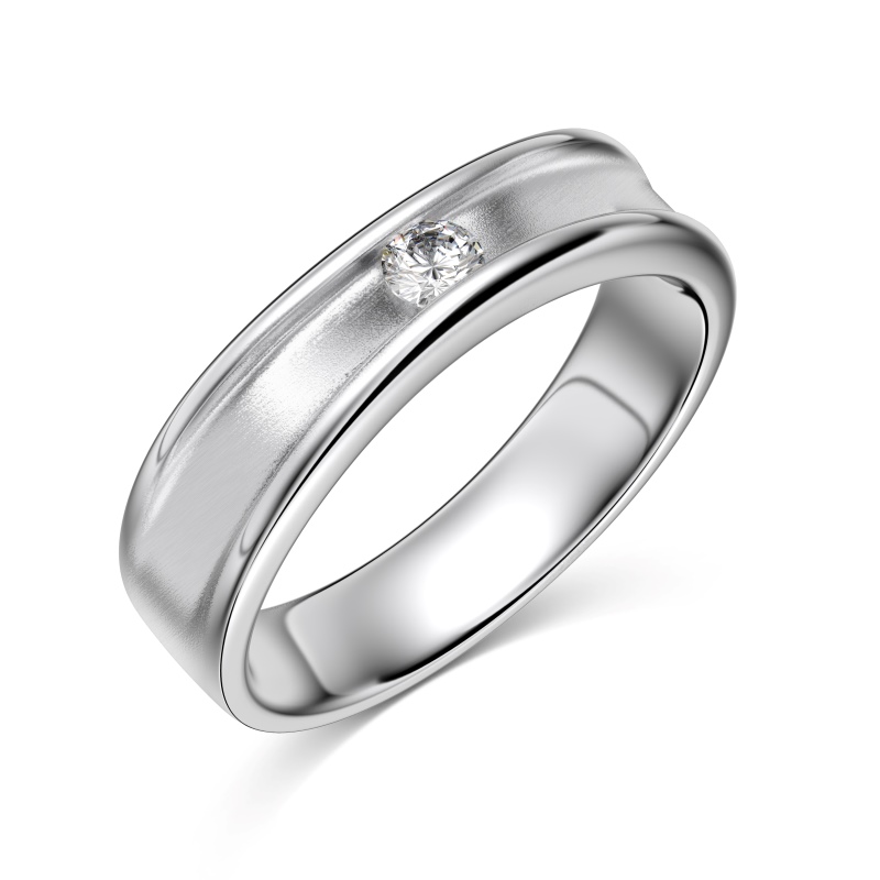 925 Sterling Silver White Cubic Zirconia Ring - Image 2