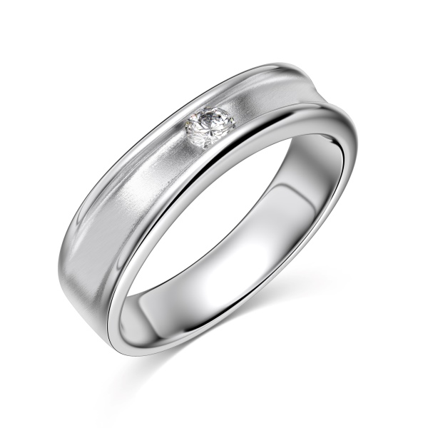 925 Sterling Silver White Cubic Zirconia Ring - Image 5