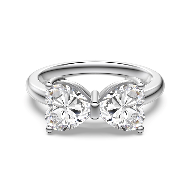 925 Sterling Silver Cubic Zirconia Heart Ring - Image 3
