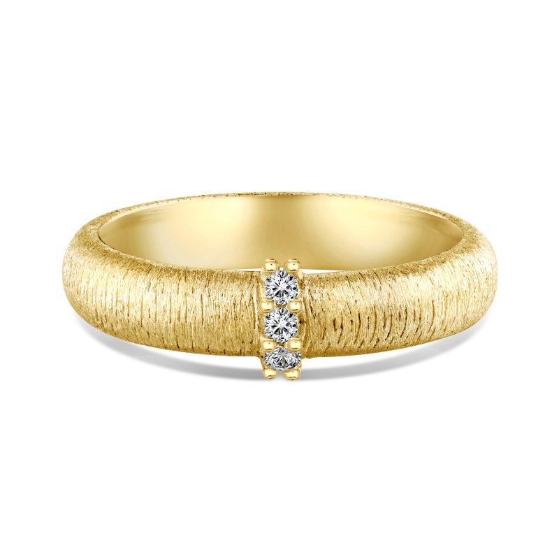925 Sterling Silver 18K Gold Plated Cubic Zirconia Ring - Image 3