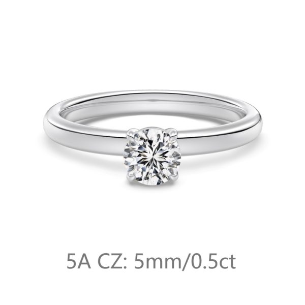 925 Sterling Silver Cubic Zirconia Ring