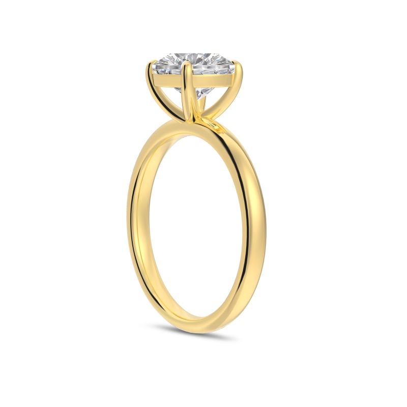 925 Sterling Silver 14K Gold Plated Cubic Zirconia Ring - Image 2