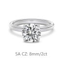 925 Sterling Silver Cubic Zirconia Ring