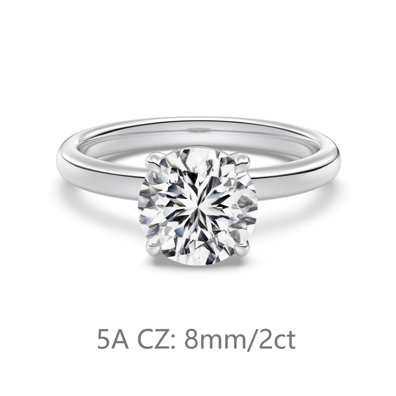 925 Sterling Silver Cubic Zirconia Ring