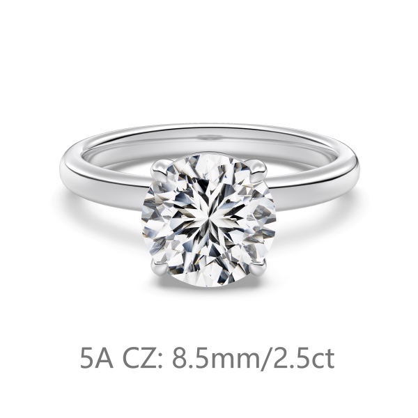 925 Sterling Silver Cubic Zirconia Ring - Image 4