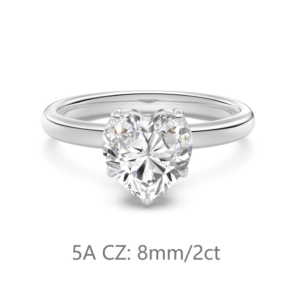925 Sterling Silver Cubic Zirconia Ring - Image 4