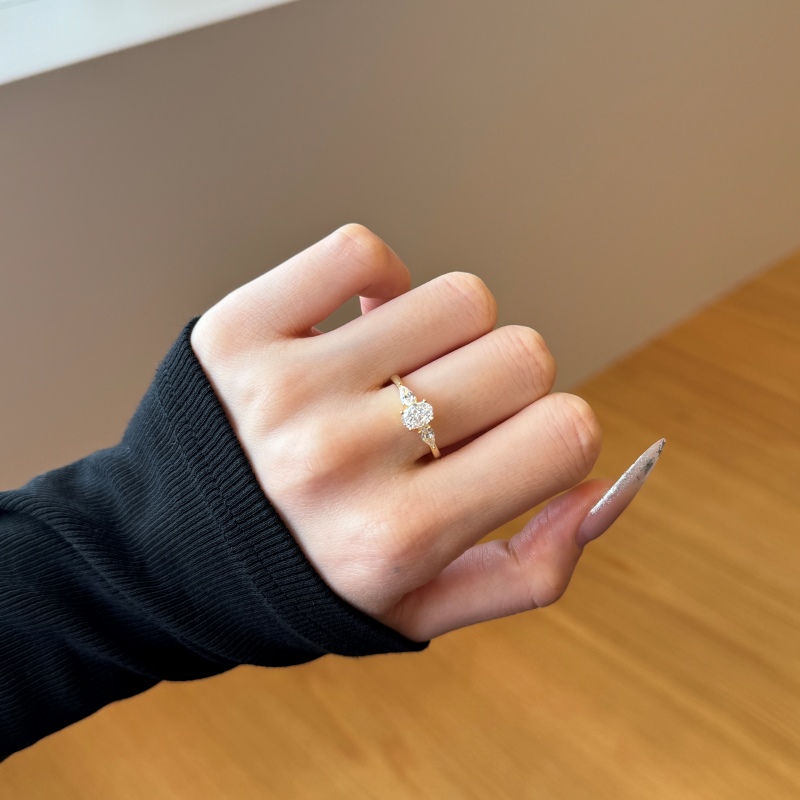 14K Gold Plated Cubic Zirconia Ring