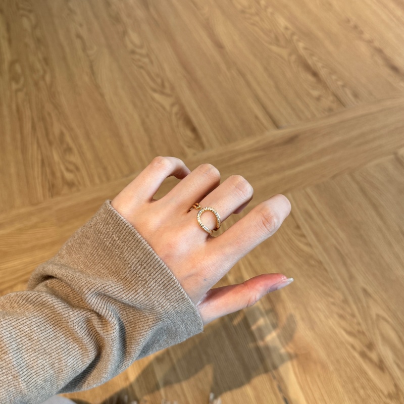 925 Sterling Silver 14K Cubic Zirconia Ring