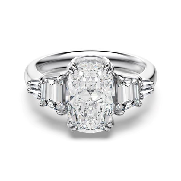 925 Sterling Silver Cubic Zirconia Rectangular Cut Ring