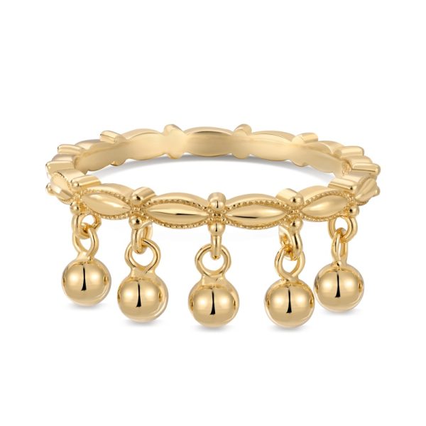 925 Sterling Silver 18K Gold Plated Ring