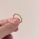 925 Sterling Silver 18K Gold Plated Cubic Zirconia Ring