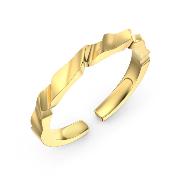 925 Sterling Silver 18K Ring