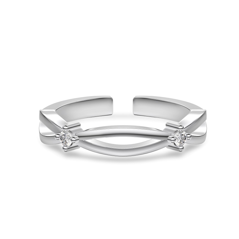 925 Sterling Silver Cubic Zirconia Ring