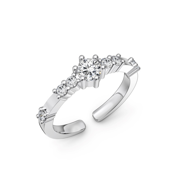 925 Sterling Silver Cubic Zirconia Ring - Image 4