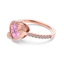 925 Sterling Silver Cubic Zirconia Heart Ring