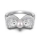 925 Sterling Silver Cubic Zirconia Heart Ring