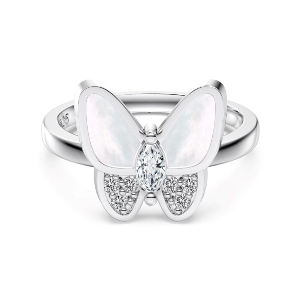 925 Sterling Silver Cubic Zirconia Marquise Cut Ring