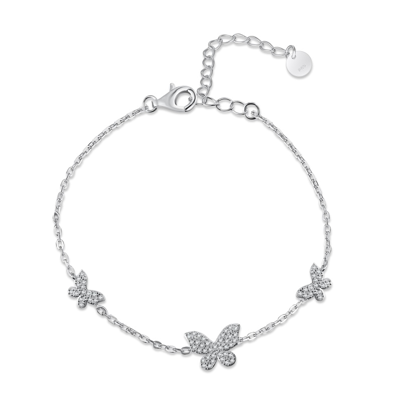 925 Sterling Silver Cubic Zirconia Bracelet