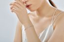 925 Sterling Silver Cubic Zirconia Oval Cut Bracelet