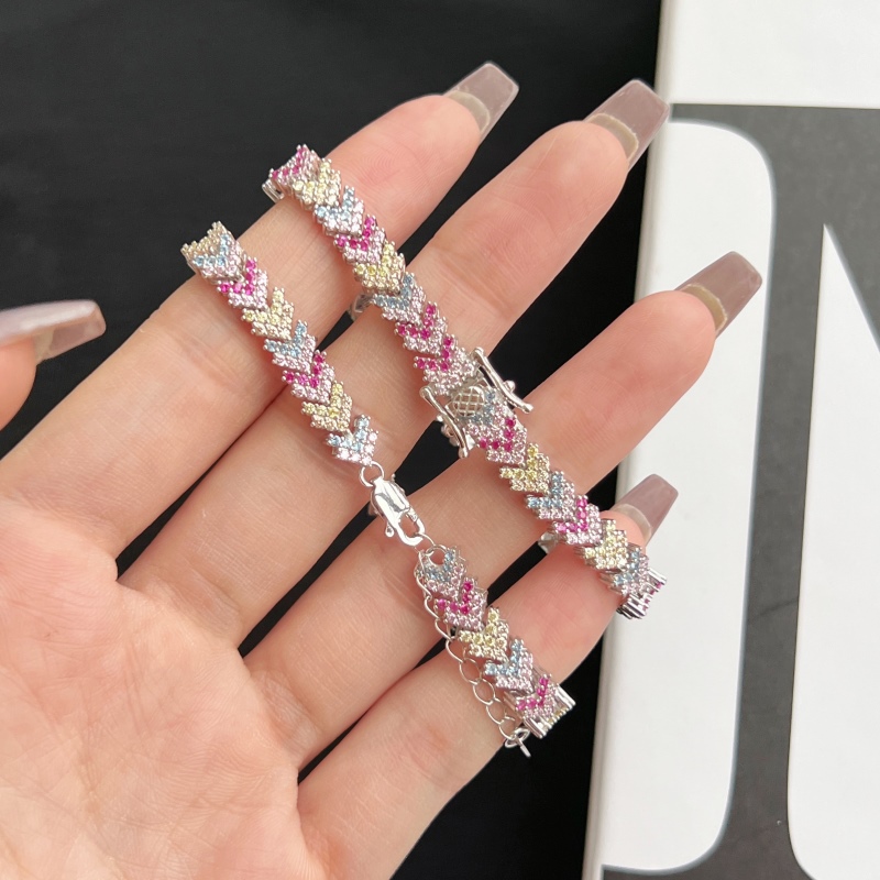 925 Sterling Silver Cubic Zirconia Bracelet