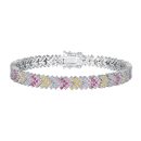 925 Sterling Silver Cubic Zirconia Bracelet