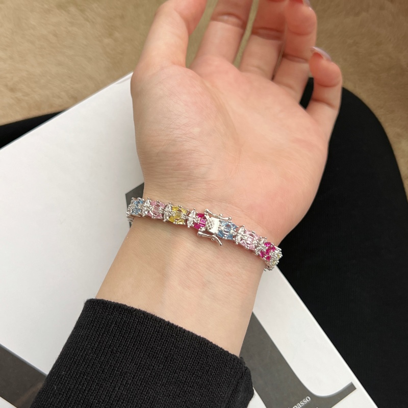 925 Sterling Silver Cubic Zirconia Bracelet - Image 2