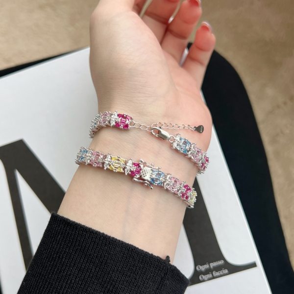 925 Sterling Silver Cubic Zirconia Bracelet